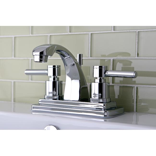 Kingston Brass Concord Two Handle 4" Centerset Lavatory Faucet with Brass Pop-up-Bathroom Faucets-Free Shipping-Directsinks.