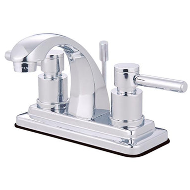 Kingston Brass Concord Two Handle 4" Centerset Lavatory Faucet with Brass Pop-up-Bathroom Faucets-Free Shipping-Directsinks.
