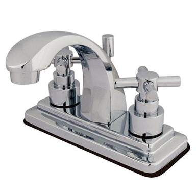 Kingston Brass Elinvar Two Handle 4" Centerset Lavatory Faucet with Brass Pop-up-Bathroom Faucets-Free Shipping-Directsinks.