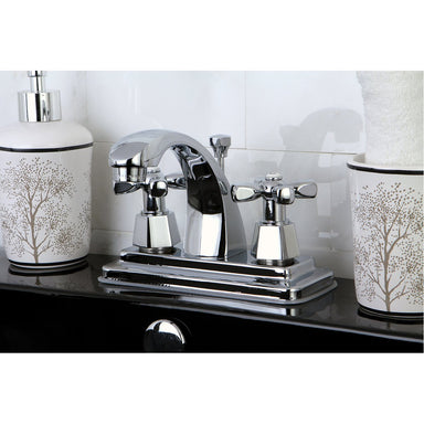 Kingston Brass KS4641HX 4-Inch Centerset Bathroom Faucet in Polished Chrome-DirectSinks