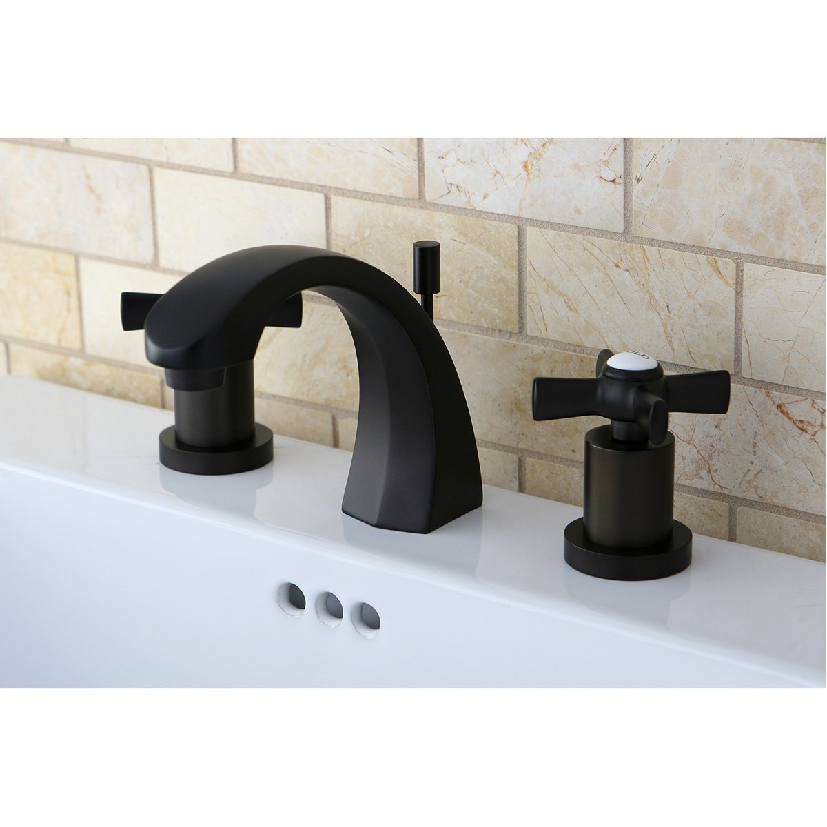 Kingston Brass Millennium Three-Handle Tub and Shower Faucet — DirectSinks