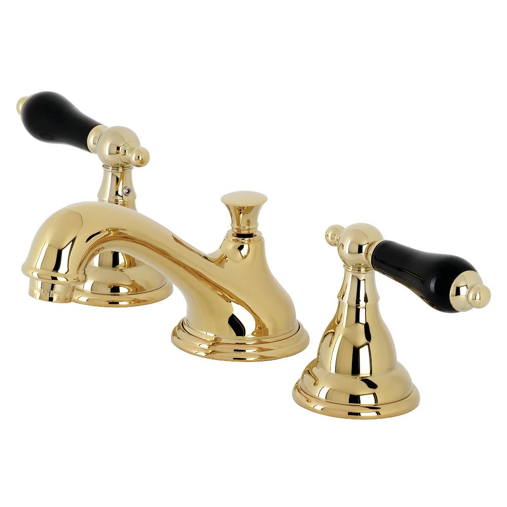 Kingston Brass KS556XPKL-P Duchess Widespread Bathroom Faucet with Brass Pop-Up