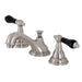 Kingston Brass KS556XPKL-P Duchess Widespread Bathroom Faucet with Brass Pop-Up-DirectSinks