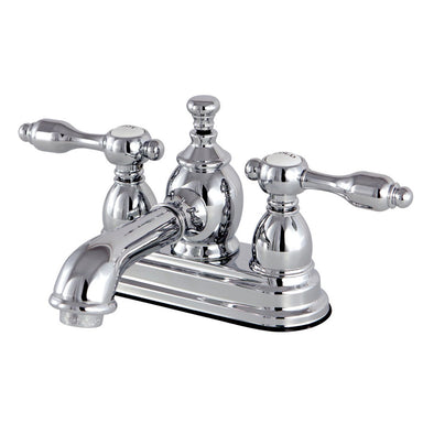 Kingston Brass KS7001TAL 4" Centerset Lavatory Faucet with Brass Pop-up in Chrome-Bathroom Faucets-Free Shipping-Directsinks.