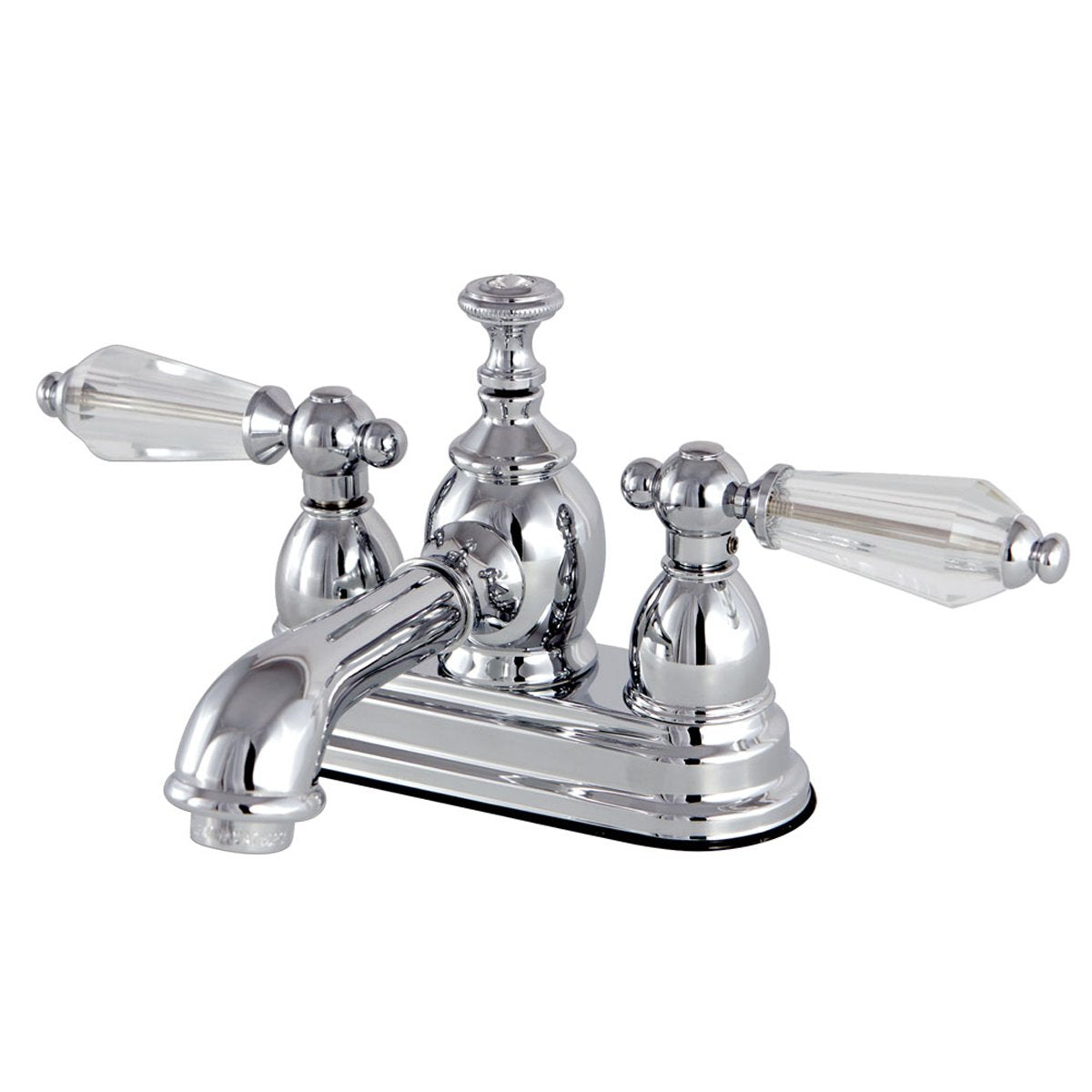 Kingston Brass 4" Centerset Three Hole Lavatory Faucet with Brass Pop-up-Bathroom Faucets-Free Shipping-Directsinks.