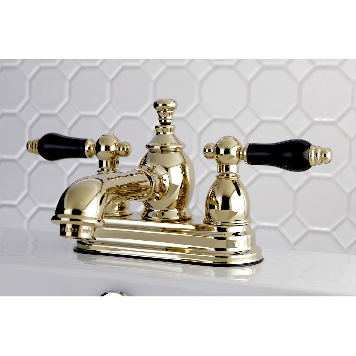 Kingston Brass Duchess Deck Mount 3-Hole 4-Inch Centerset Bathroom Faucet