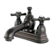 Kingston Brass Essex Deck Mount 4" Centerset Lavatory Faucet with Brass Pop-up-Bathroom Faucets-Free Shipping-Directsinks.