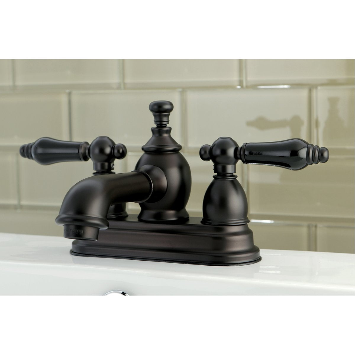 Kingston Brass Duchess Deck Mount 3-Hole 4-Inch Centerset Bathroom Faucet