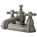 Kingston Brass English Country 4" Centerset Lavatory Faucet with Heritage Spout and Metal Cross Handle-Bathroom Faucets-Free Shipping-Directsinks.