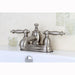 Kingston Brass Templeton 4" Centerset Lavatory Faucet with Heritage Spout and Metal Lever Handle-Bathroom Faucets-Free Shipping-Directsinks.