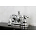 Kingston Brass French Country 4" Centerset Lavatory Faucet with Heritage Spout and Metal Cross Handle-Bathroom Faucets-Free Shipping-Directsinks.
