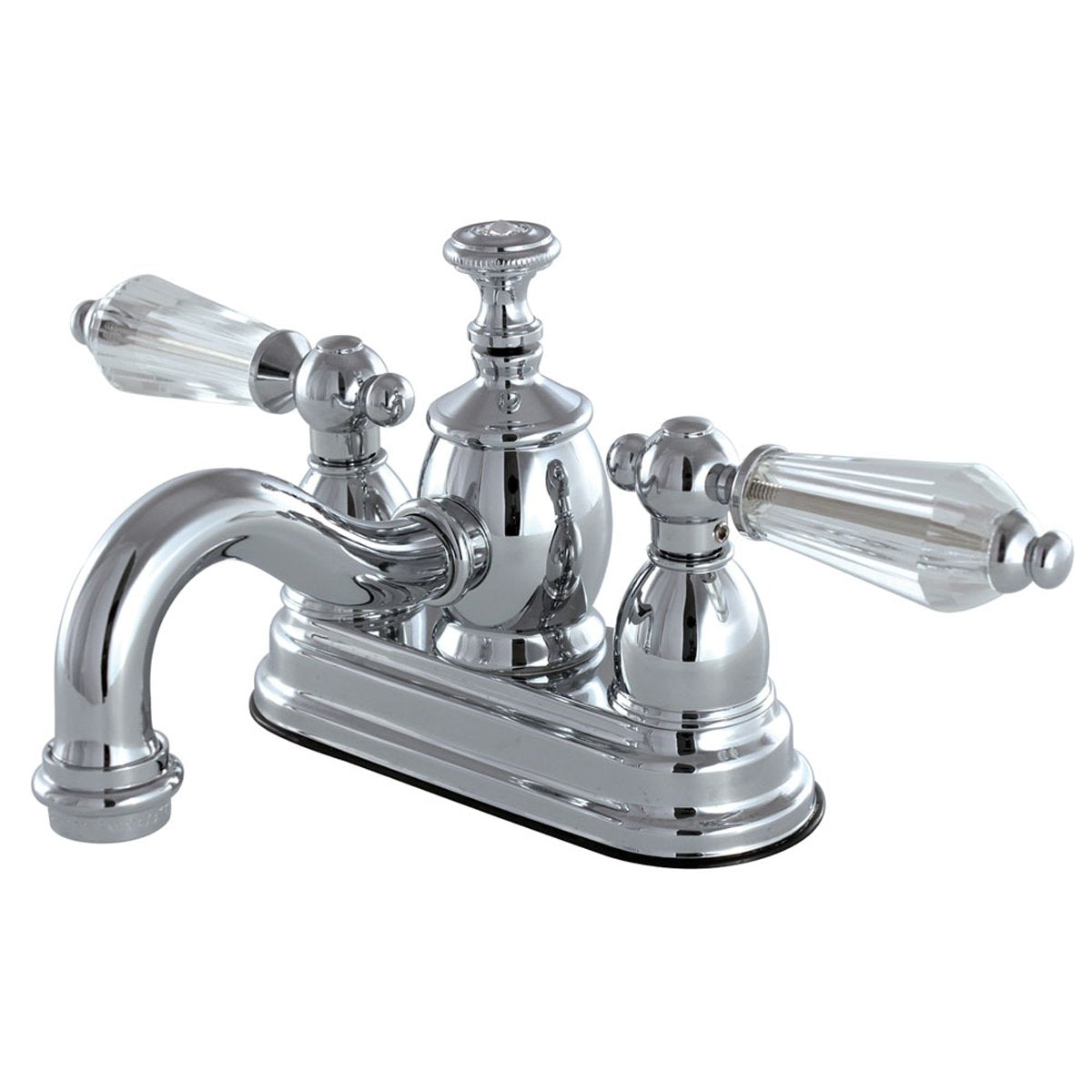 Kingston Brass 4" Centerset Lavatory Faucet with Brass Pop-up-Bathroom Faucets-Free Shipping-Directsinks.