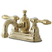 Kingston Brass KS7102TAL 4" Centerset Lavatory Faucet with Brass Pop-up in Polished Brass-Bathroom Faucets-Free Shipping-Directsinks.
