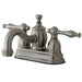 Kingston Brass Naples 4" Centerset Lavatory Faucet with Metal Lever Handle and Heritage Spout-Bathroom Faucets-Free Shipping-Directsinks.