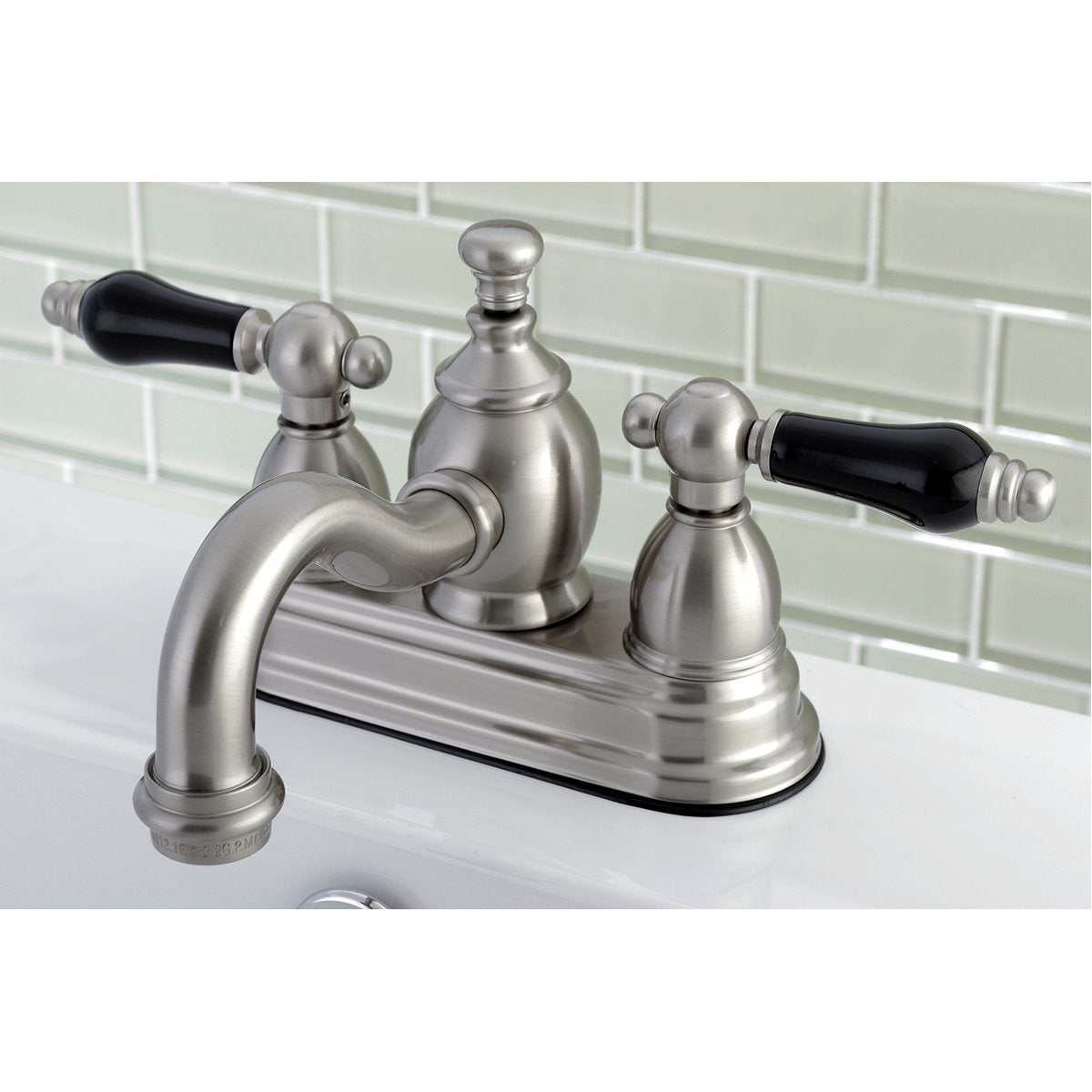 Kingston Brass Duchess Deck Mount 4-Inch Centerset 3-Hole Bathroom Faucet