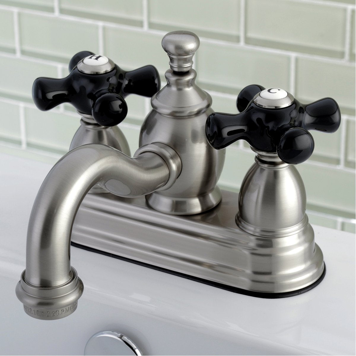 Kingston Brass Duchess 4-Inch Centerset 3-Hole Deck Mount Bathroom Faucet