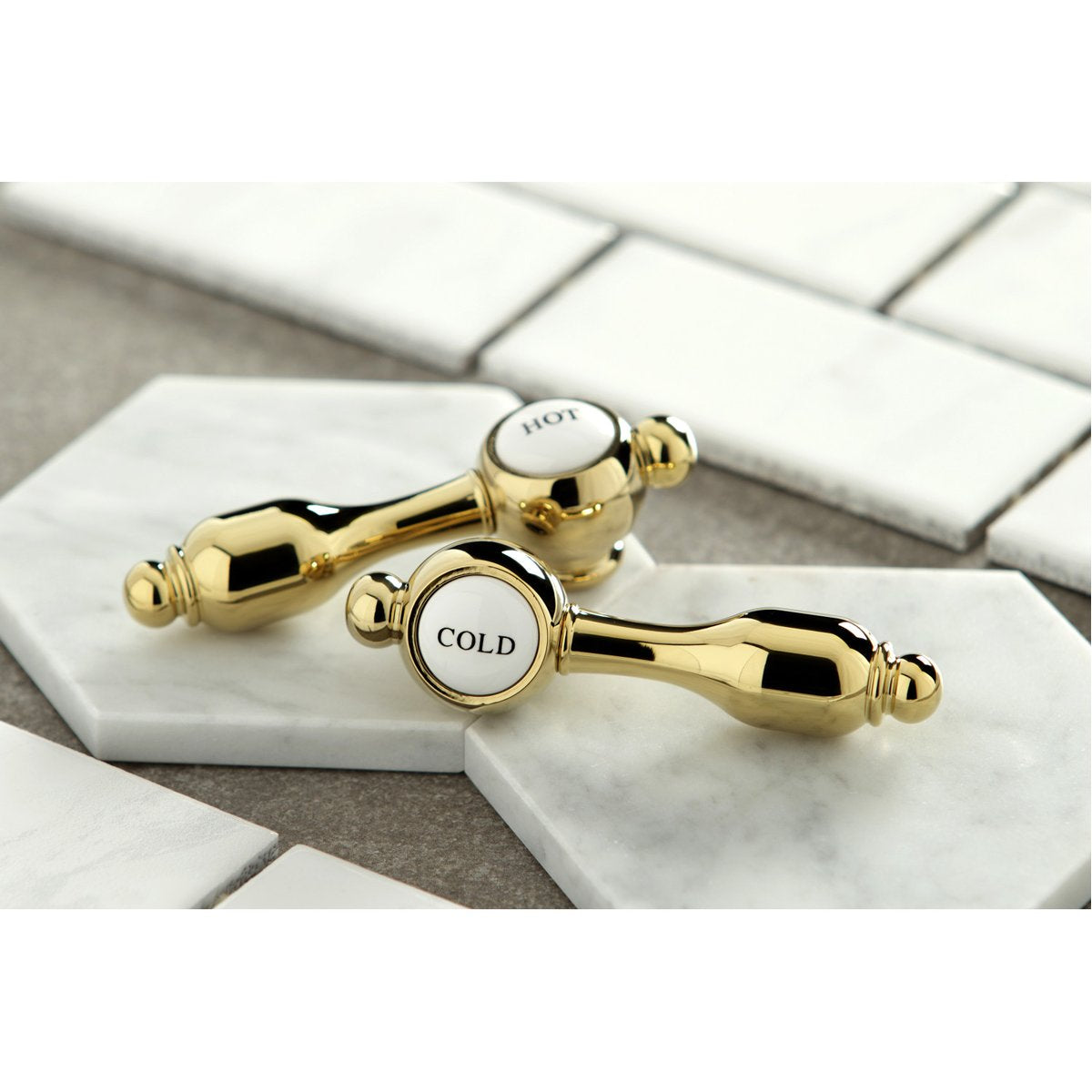 Kingston Brass Tudor Two-Handle Wall Mount Bathroom Faucet