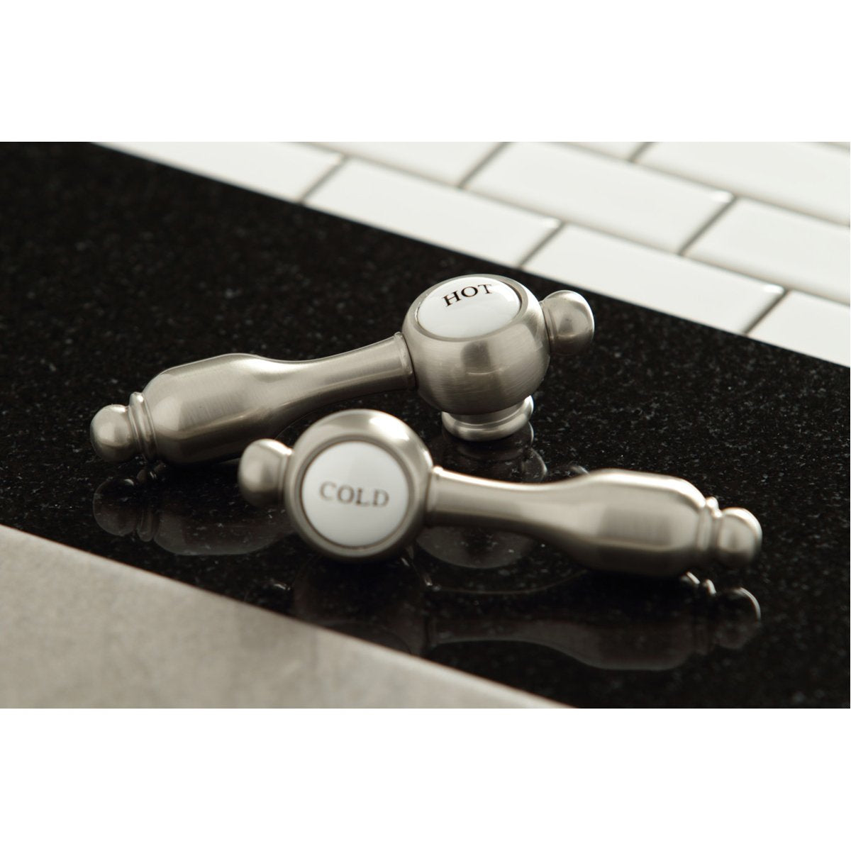 Kingston Brass Tudor Two-Handle Wall Mount Bathroom Faucet