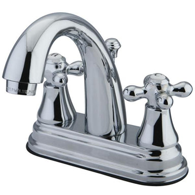 Kingston Brass English Vintage Two Handle 4" Centerset Lavatory Faucet with Brass Pop-up-Bathroom Faucets-Free Shipping-Directsinks.