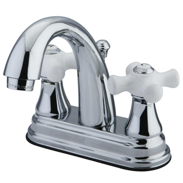 Kingston Brass English Vintage Two Handle 4" Centerset Lavatory Faucet with Brass Pop-up Drain-Bathroom Faucets-Free Shipping-Directsinks.