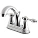Kingston Brass KS7611TAL 4" Centerset Lavatory Faucet with Brass Pop-up in Chrome-Bathroom Faucets-Free Shipping-Directsinks.