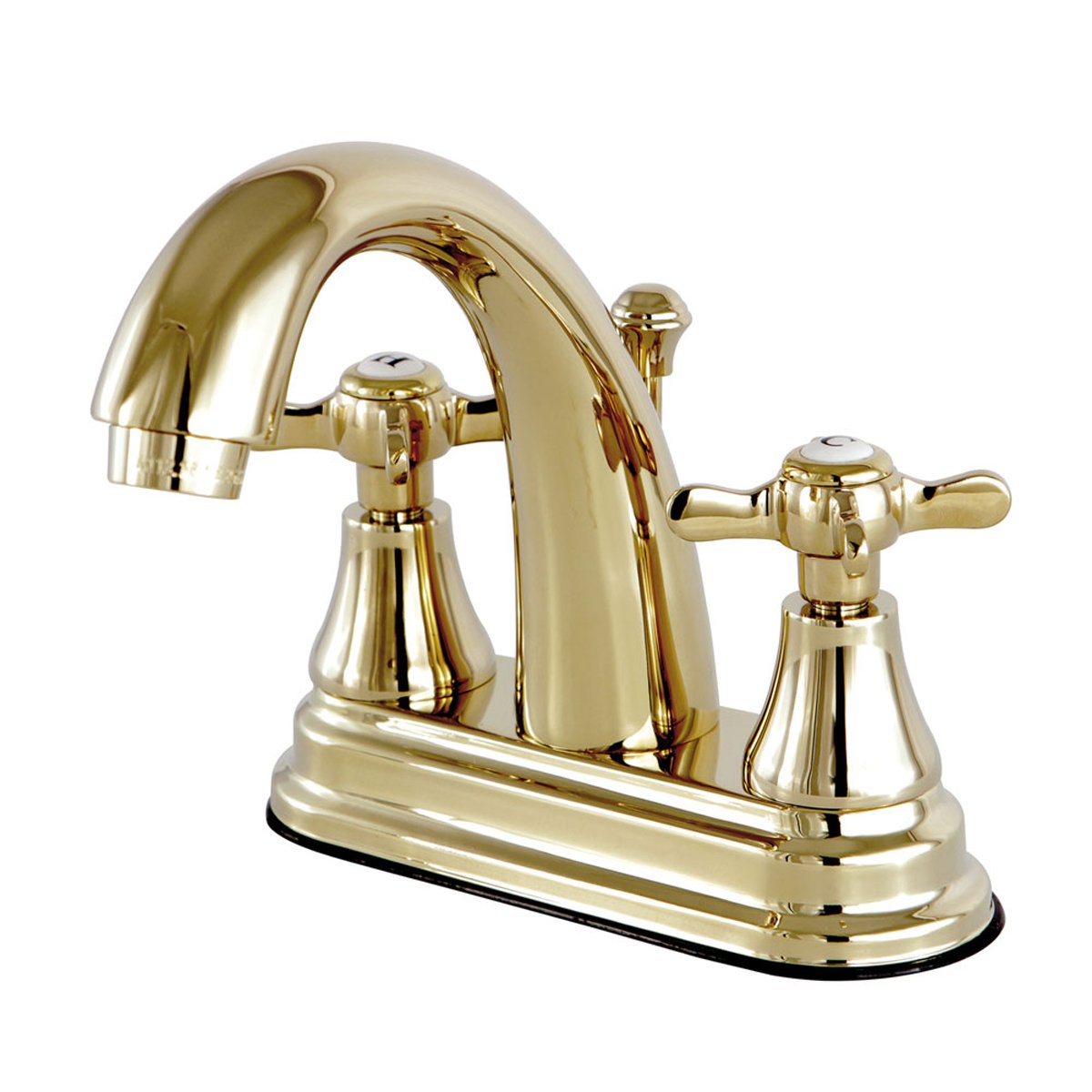 Kingston Brass Essex Classic Deck Mount 4" Centerset Lavatory Faucet with Brass Pop-up-Bathroom Faucets-Free Shipping-Directsinks.