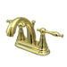 Kingston Brass Normandy Two Handle 4" Centerset Lavatory Faucet with Brass Pop-up-Bathroom Faucets-Free Shipping-Directsinks.