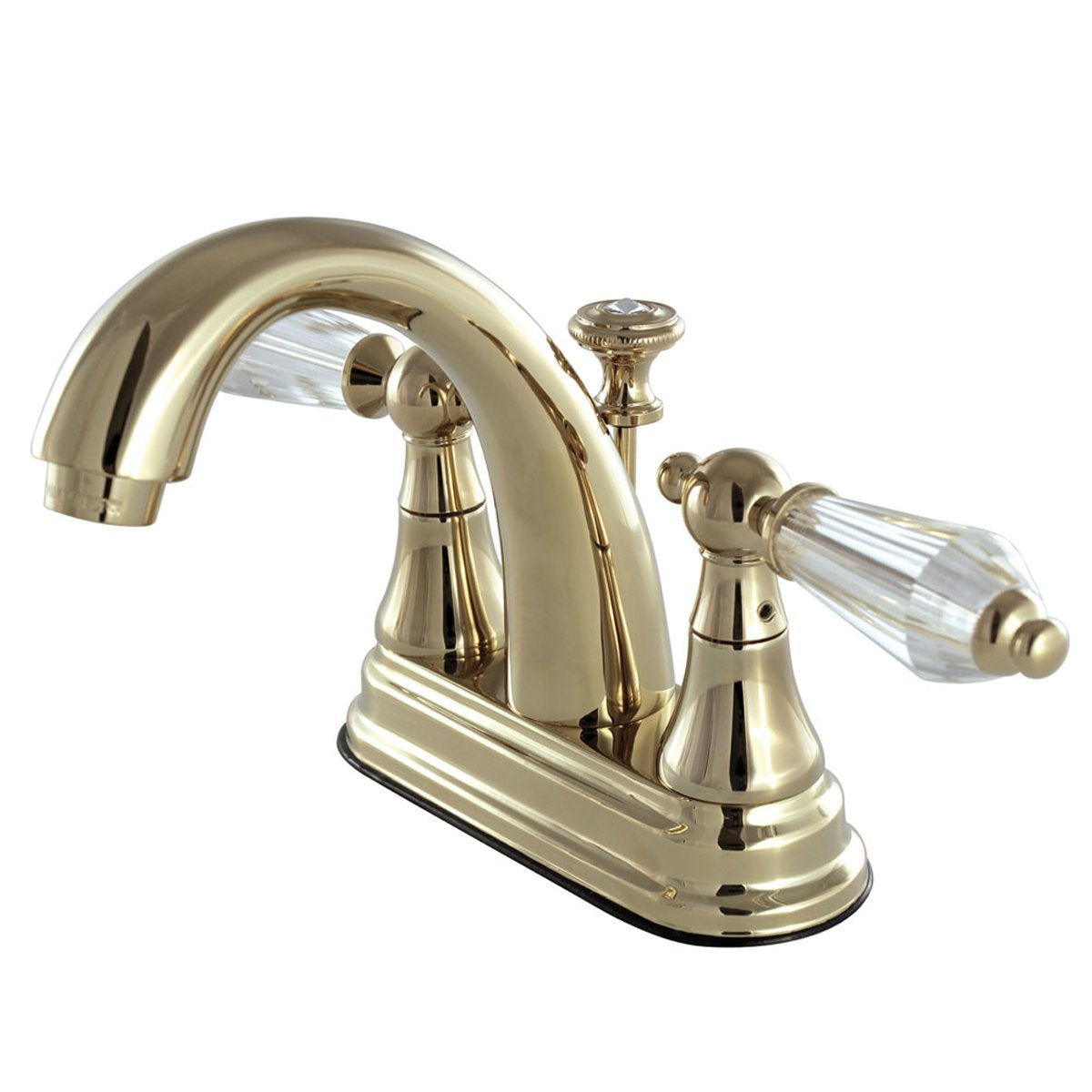 Kingston Brass Deck Mount 4" Centerset Lavatory Faucet with Brass Pop-up-Bathroom Faucets-Free Shipping-Directsinks.