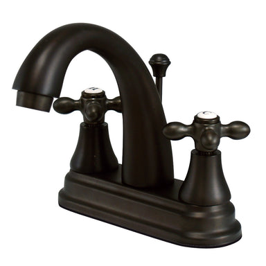 Kingston Brass English Vintage Two Handle 4" Centerset Lavatory Faucet with Brass Pop-up-Bathroom Faucets-Free Shipping-Directsinks.