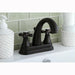 Kingston Brass English Vintage Two Handle 4" Centerset Lavatory Faucet with Brass Pop-up-Bathroom Faucets-Free Shipping-Directsinks.