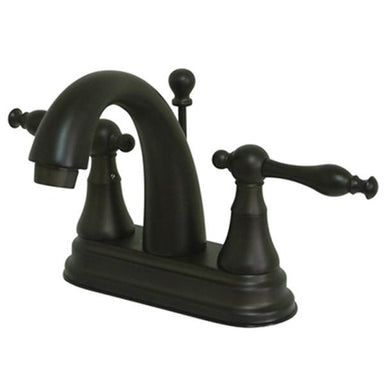 Kingston Brass Normandy Two Handle 4" Centerset Lavatory Faucet with Brass Pop-up-Bathroom Faucets-Free Shipping-Directsinks.