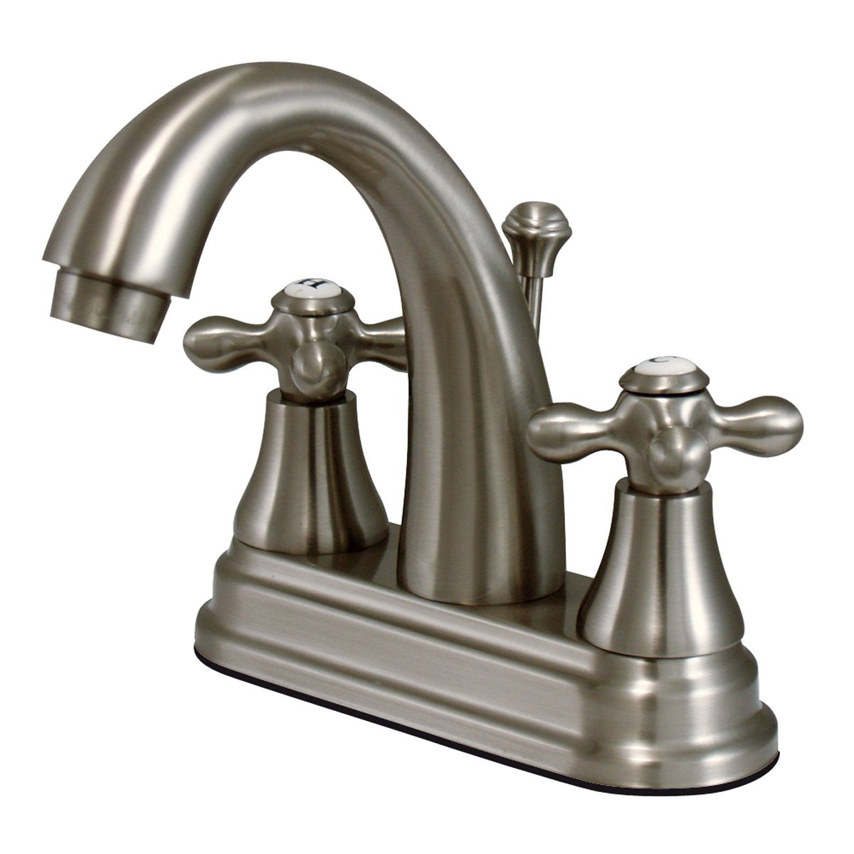 Kingston Brass English Vintage Two Handle 4" Centerset Lavatory Faucet with Brass Pop-up-Bathroom Faucets-Free Shipping-Directsinks.