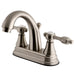 Kingston Brass KS7618TAL 4" Centerset Lavatory Faucet with Brass Pop-up in Satin Nickel-Bathroom Faucets-Free Shipping-Directsinks.