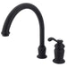 Kingston Brass Templeton Single Handle High Spout Kitchen Faucet without Brass Sprayer-Kitchen Faucets-Free Shipping-Directsinks.