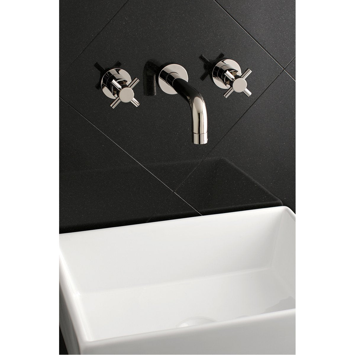 Kingston Brass Concord 2-Handle 3-Hole Wall Mount Bathroom Faucet