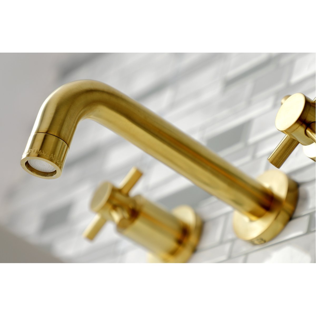 Kingston Brass Concord 2-Handle 3-Hole Wall Mount Bathroom Faucet