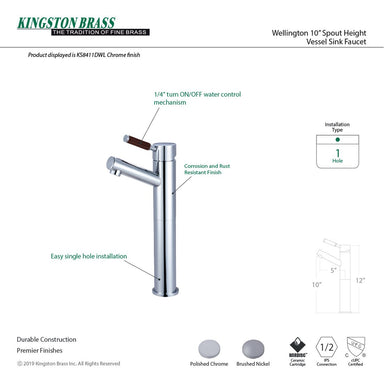 Kingston Brass Single-Hole Vessel Sink Faucet-DirectSinks