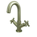 Kingston Brass Concord Two Handle 4" Centerset Lavatory Faucet with Push-Up and Optional Deck Plate-Bathroom Faucets-Free Shipping-Directsinks.