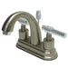 Kingston Brass Milano Two Handle 4" Centerset Solid Brass Lavatory Faucet with Brass Pop-up-Bathroom Faucets-Free Shipping-Directsinks.