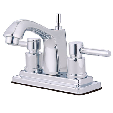 Kingston Brass Concord 4" Centerset Lavatory Faucet with Brass Pop-up and Two Handle-Bathroom Faucets-Free Shipping-Directsinks.