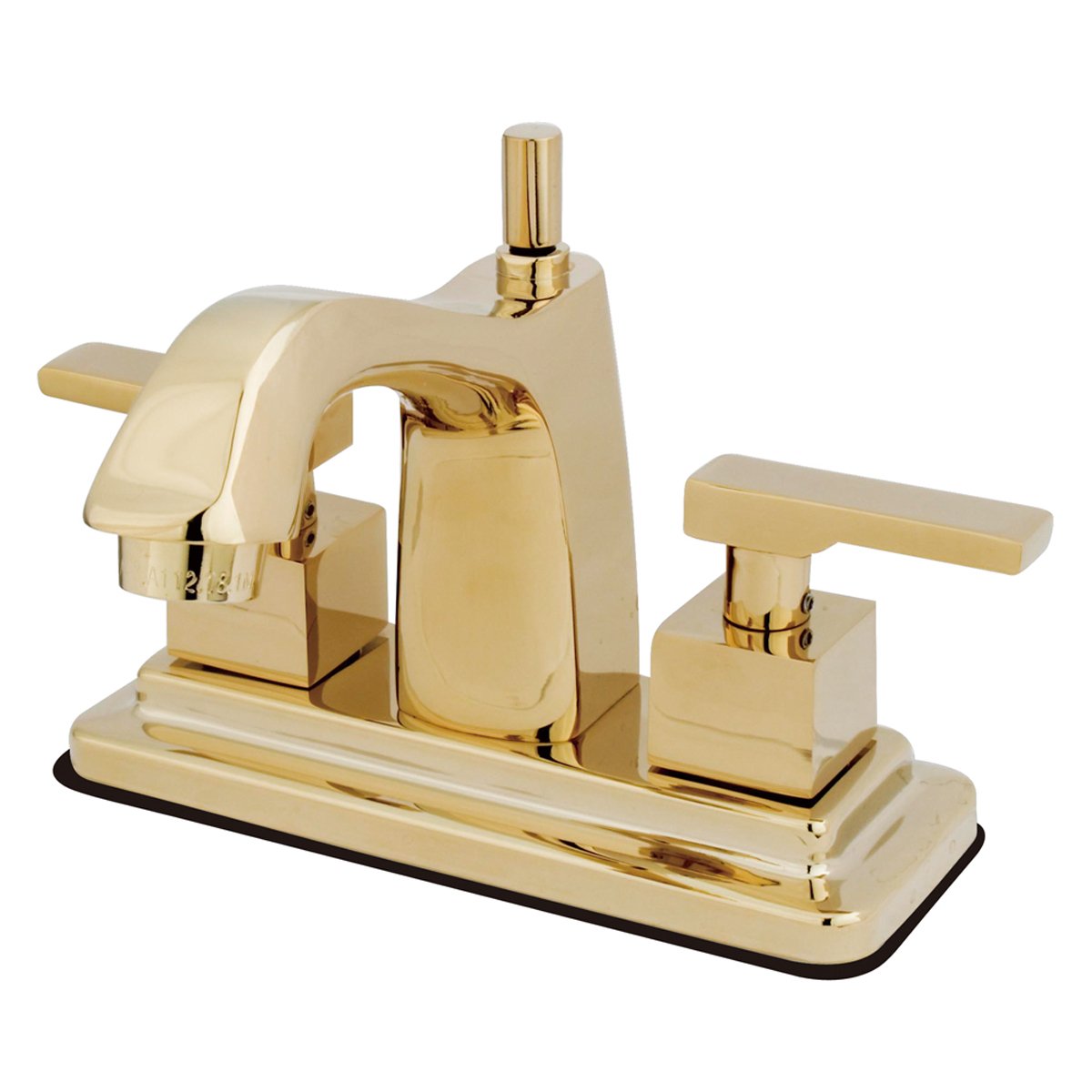 Kingston Brass Executive Two Handle Deck Mount 4" Centerset Lavatory Faucet with Brass Pop-up-Bathroom Faucets-Free Shipping-Directsinks.