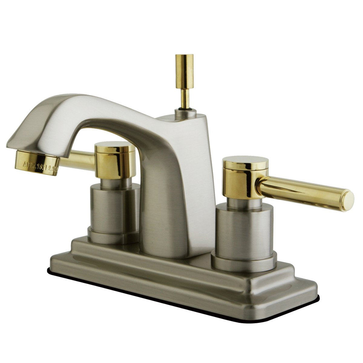 Kingston Brass Concord 4" Centerset Lavatory Faucet with Brass Pop-up and Two Handle-Bathroom Faucets-Free Shipping-Directsinks.