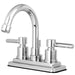 Kingston Brass Concord Three Hole Two Handle 4" Centerset Lavatory Faucet with Brass Pop-up-Bathroom Faucets-Free Shipping-Directsinks.