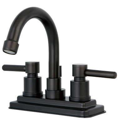 Kingston Brass Concord Three Hole Two Handle 4" Centerset Lavatory Faucet with Brass Pop-up-Bathroom Faucets-Free Shipping-Directsinks.