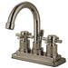 Kingston Brass KS8668DX Concord Two Handle Centerset Lavatory Faucet with Brass Pop-up-Bathroom Faucets-Free Shipping-Directsinks.