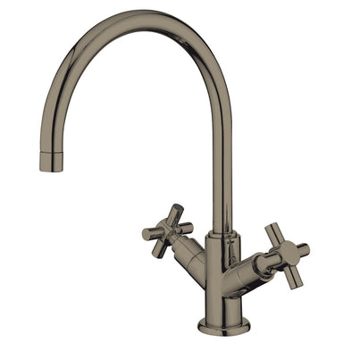 Kingston Brass KS8758JXLS Concord Double Handle Kitchen Faucet in Satin Nickel-Kitchen Faucets-Free Shipping-Directsinks.