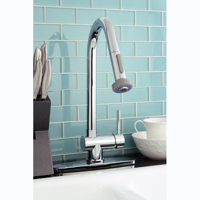 Kingston Brass Concord Single Handle Kitchen Faucet with Pull-Down Sprayer-Kitchen Faucets-Free Shipping-Directsinks.