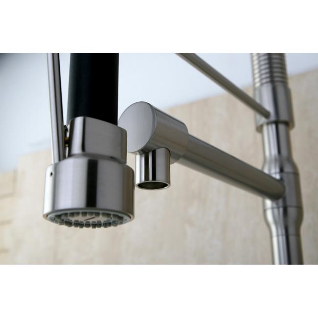 Kingston Brass Concord Cusinxel Single Handle Pull-Down Kitchen Faucet-Kitchen Faucets-Free Shipping-Directsinks.