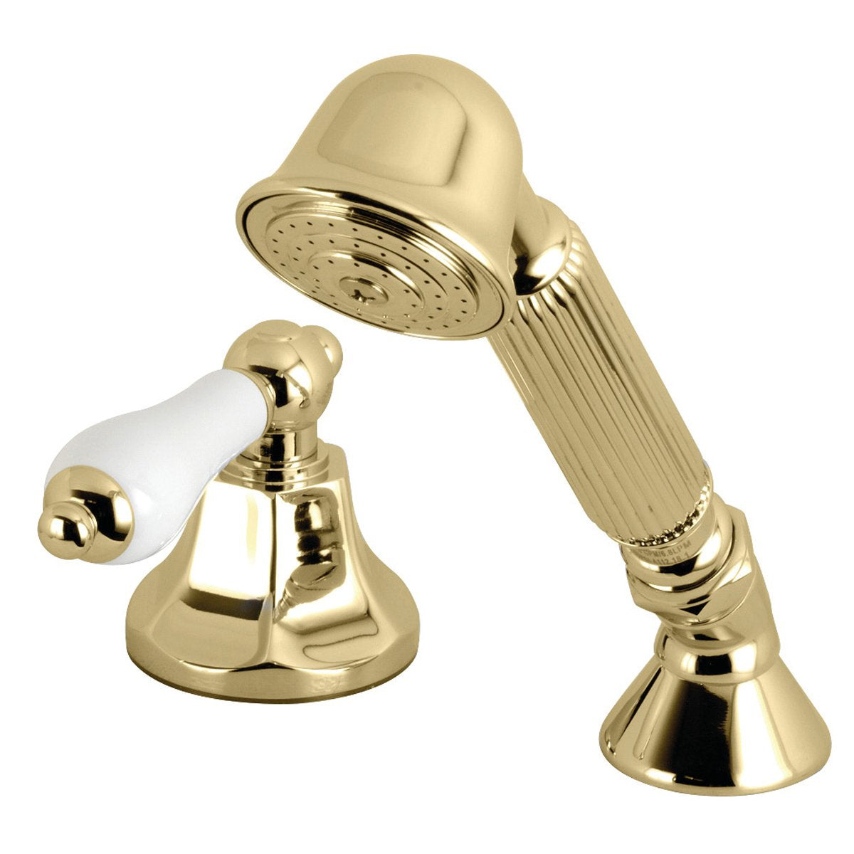 Kingston Brass Deck Mount Hand Shower with Diverter for Roman Tub Faucet
