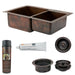 Premier Copper Products - KSP3_K60DB33229 Kitchen Sink and Drain Package-DirectSinks